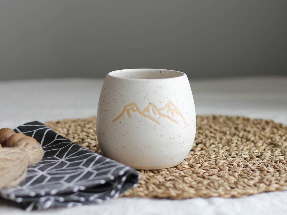 Mountain Peaks Wine Cup | Thumb Grip