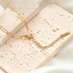 Paperclip Chain Necklace - Dainty Link Chain Necklace