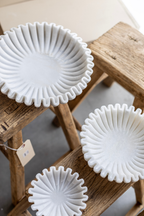 Luxe B Co - Marble Fluted Scalloped Bowls
