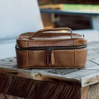 Steel & Clover - Calais Leather Toiletry Bag