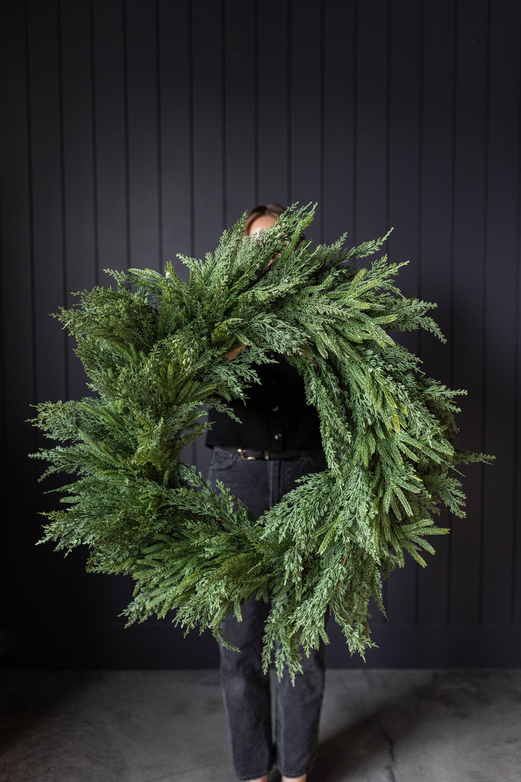 Norfolk & Cypress Mixed Real Touch Wreath - 34"