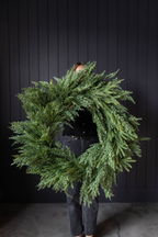 Norfolk & Cypress Mixed Real Touch Wreath - 34"