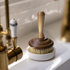 Luxe B Co - Marble Soap & Brush Holder