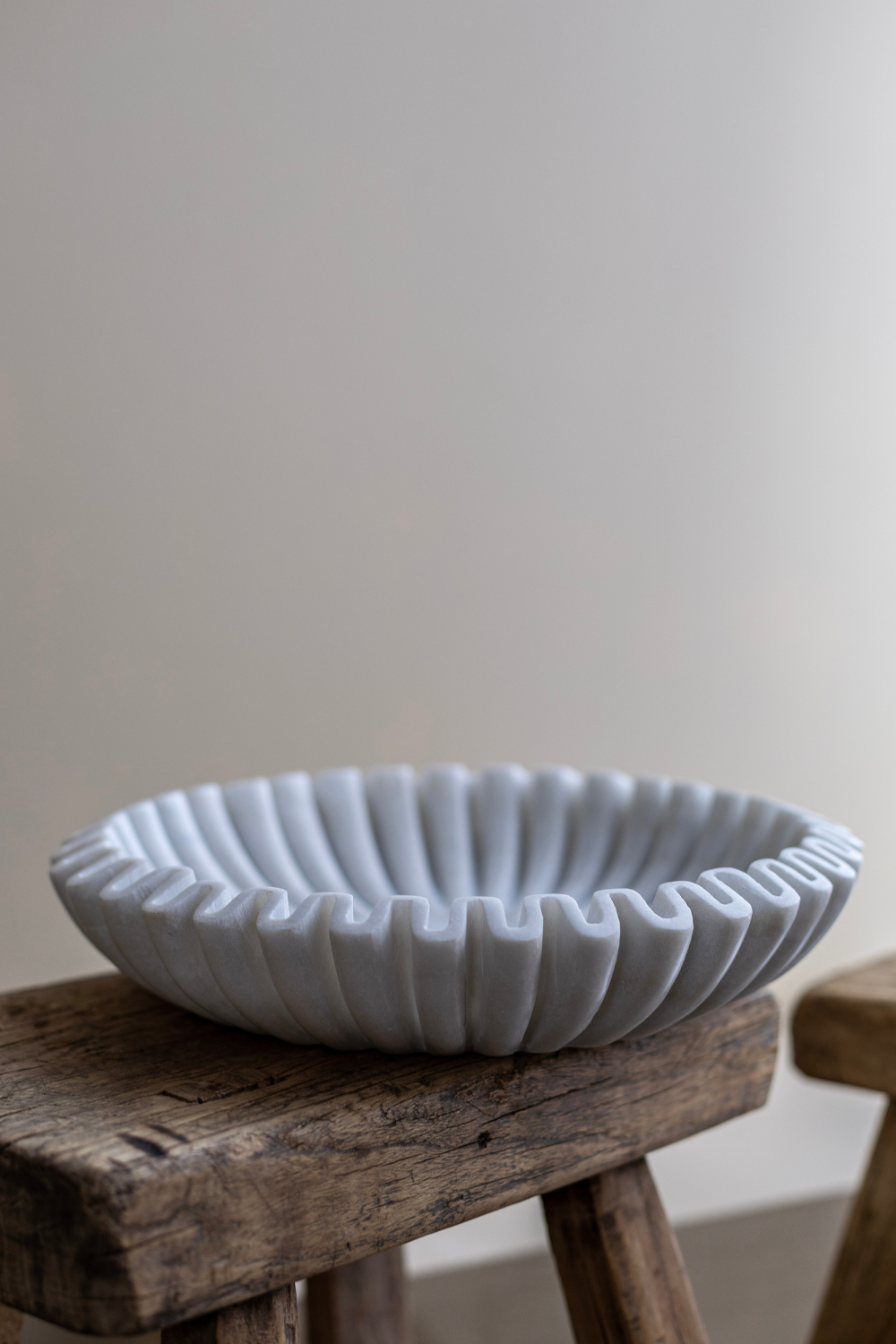 Luxe B Co - Marble Fluted Scalloped Bowls