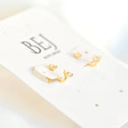 Sterling Silver Front Back Circle Ear Jacket - CZ Earrings