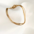 Layered Chain Bracelet - Shimmering 4-layered Bracelet