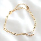 Blueyejewelry - Toi et Moi Necklace - Pear and Radiant Cut Diamond Necklace