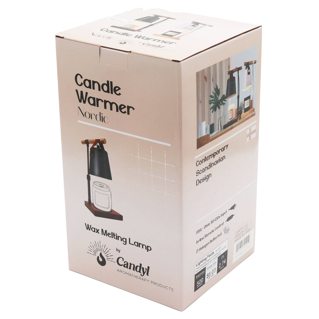 Candle Warmer Lamp - Modern Nordic Style - Black