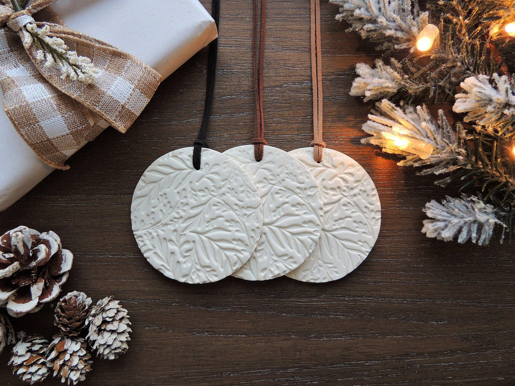 Scandinavian Christmas Ornament - Leaves. Tan and Brown*