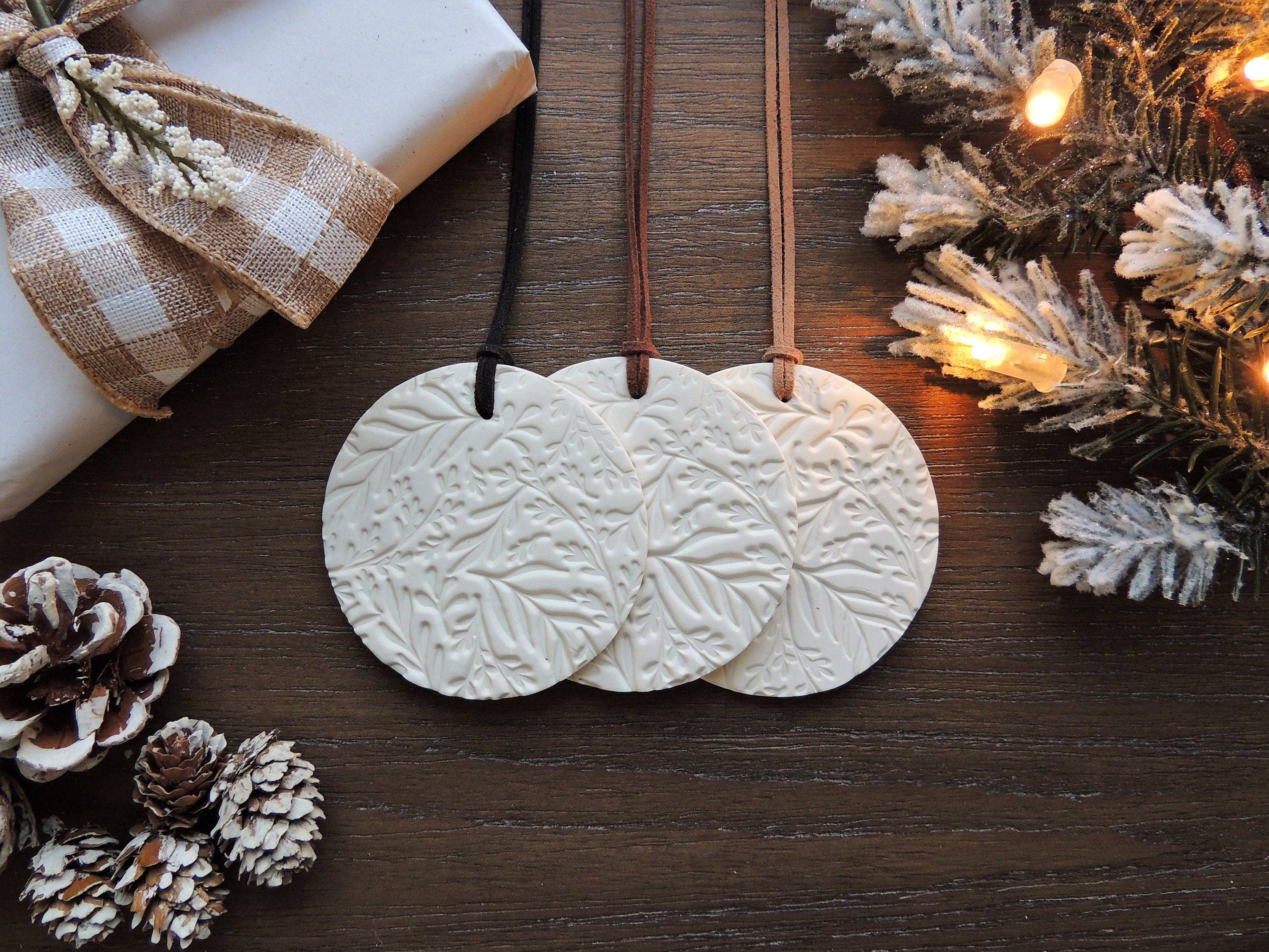 Scandinavian Christmas Ornament - Leaves. Tan and Brown*