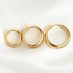 Medium Bold Hoops - Waterproof Lightweight Hoop Earrings