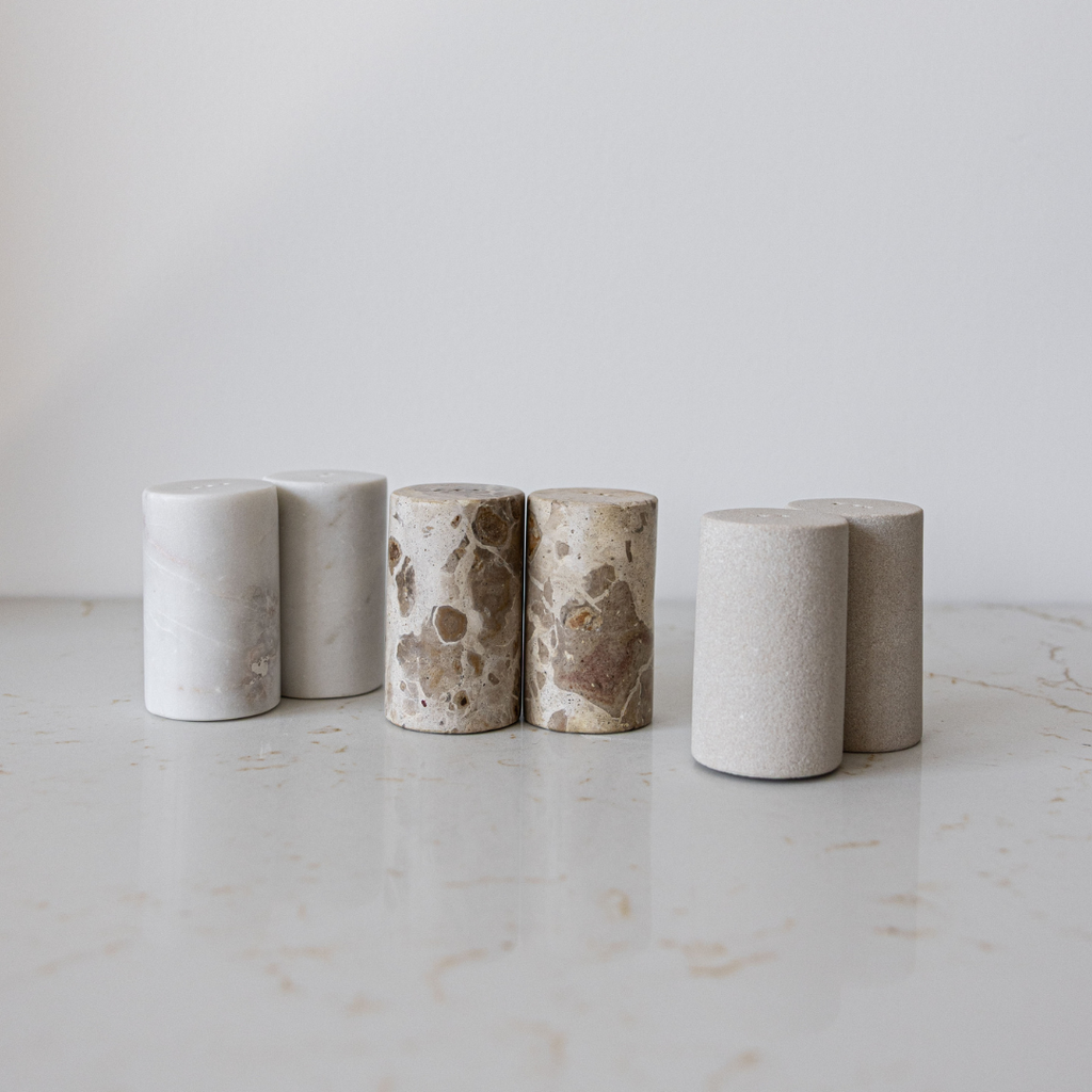 Sandstone Salt & Pepper Shakers