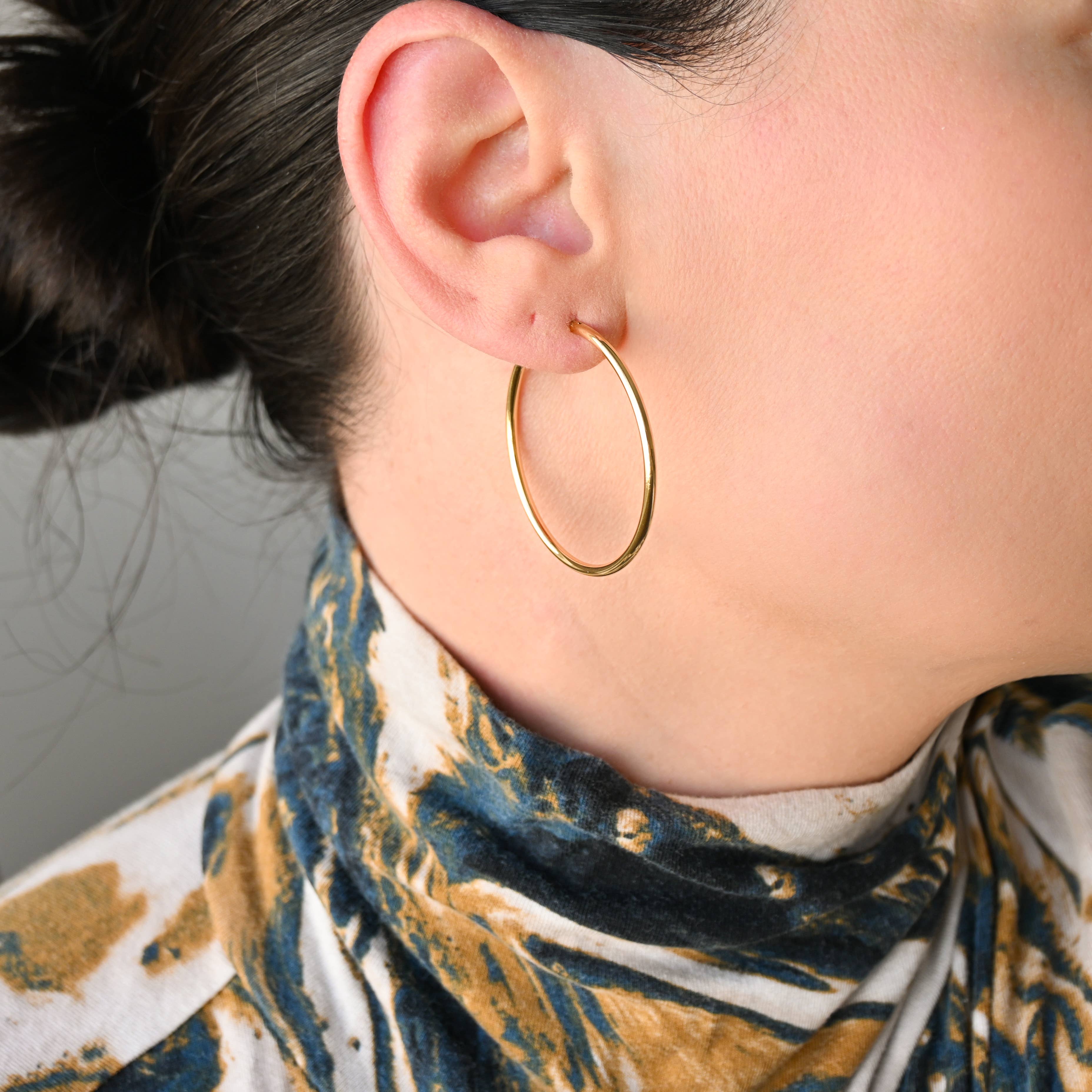 Endless Hoop Earrings - Infinity Hoops - Continuous Hoops