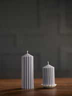 Ribbed Pillar Candles
