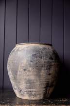 Atelier Black Vintage Olive Tree Pot Vase