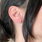 Silver Twisted Hoops - 925 Silver Twisted Huggie Earrings
