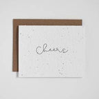Plantable Greeting Card - Cheers - Cursive