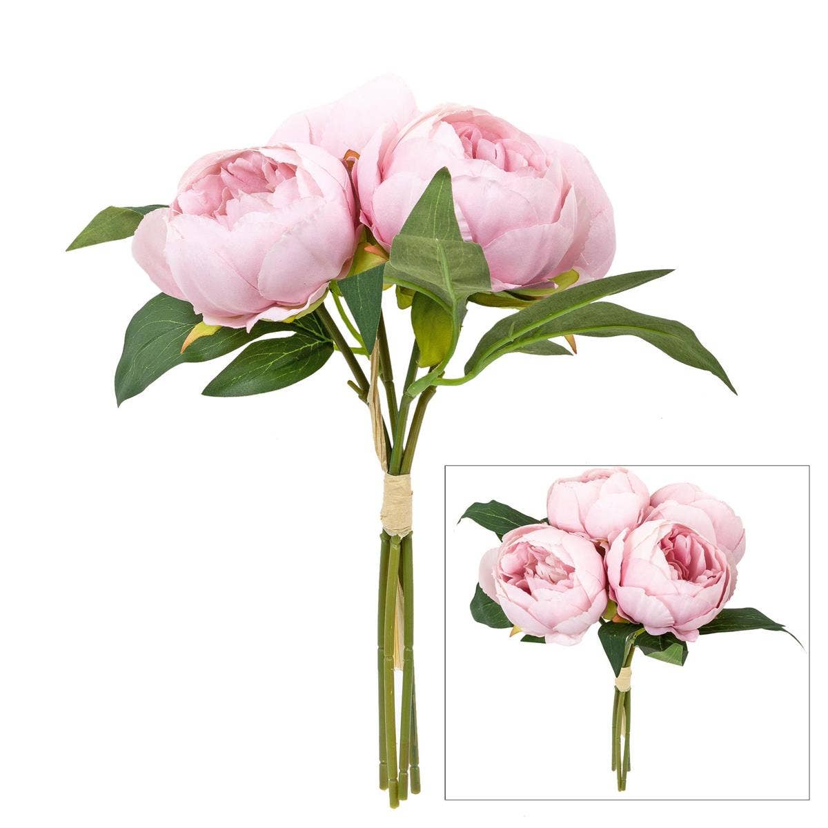 Truu Design Artificial Peony Bouquet, 7.9" x 11", in 2 Col.