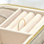 Blueyejewelry - Ultra Thin Gold Stardust Ring - Stainless Steel Sparkle Band
