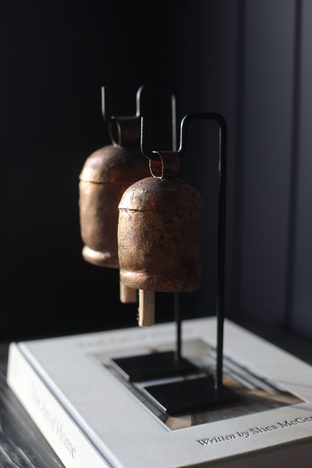 Vintage Inspired Iron Bell Stand