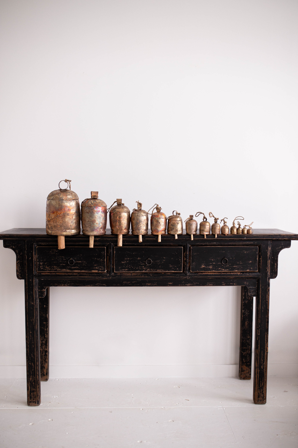 Vintage Inspired Iron Bells Christmas Decor