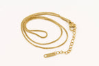Box Chain Necklace - Dainty Box Necklace - Delicate Chain