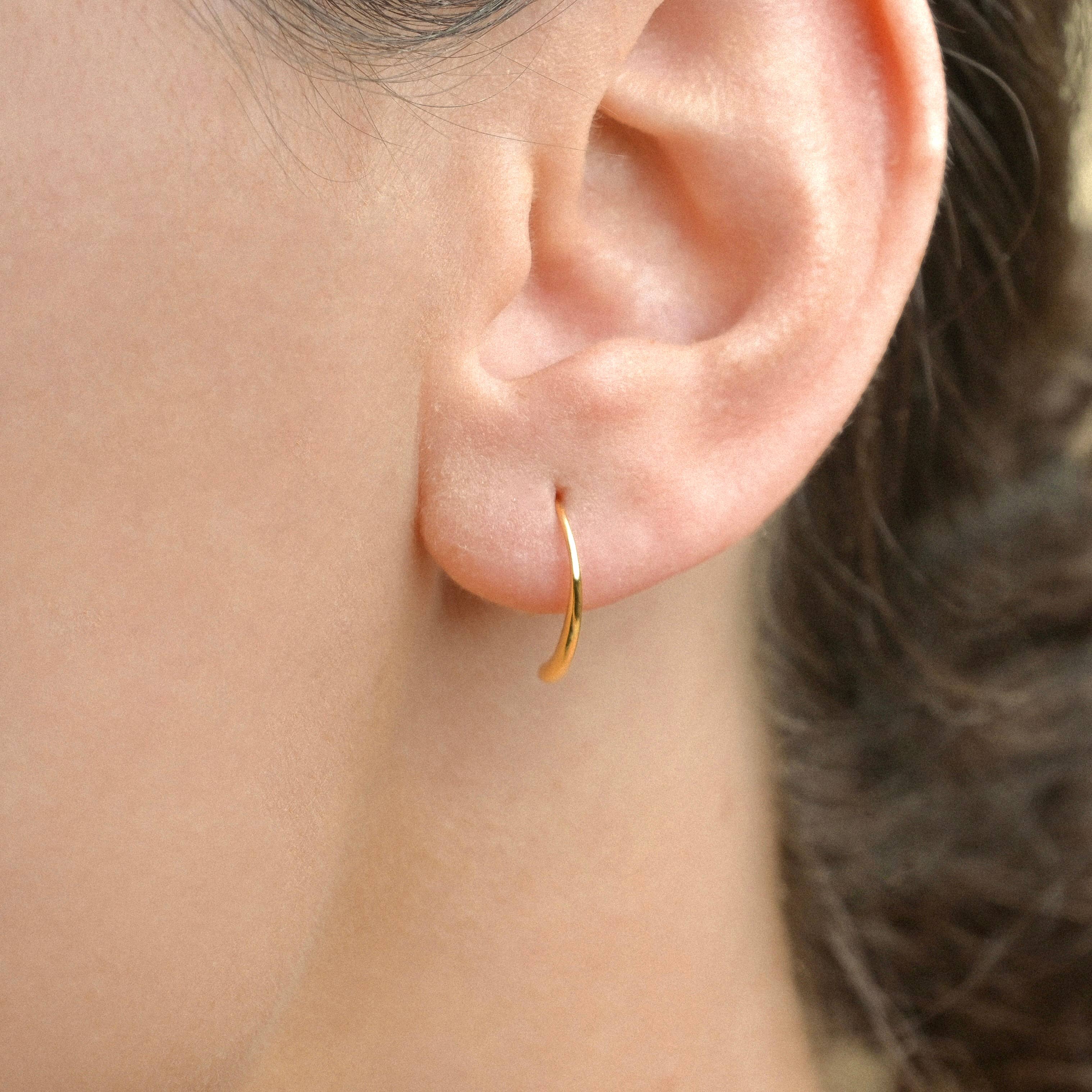 Blueyejewelry - Dainty Threader Earrings | 925 Silver Teardrop Wire Earrings