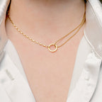 Circle Link Choker - Waterproof Asymmetrical Circle Choker