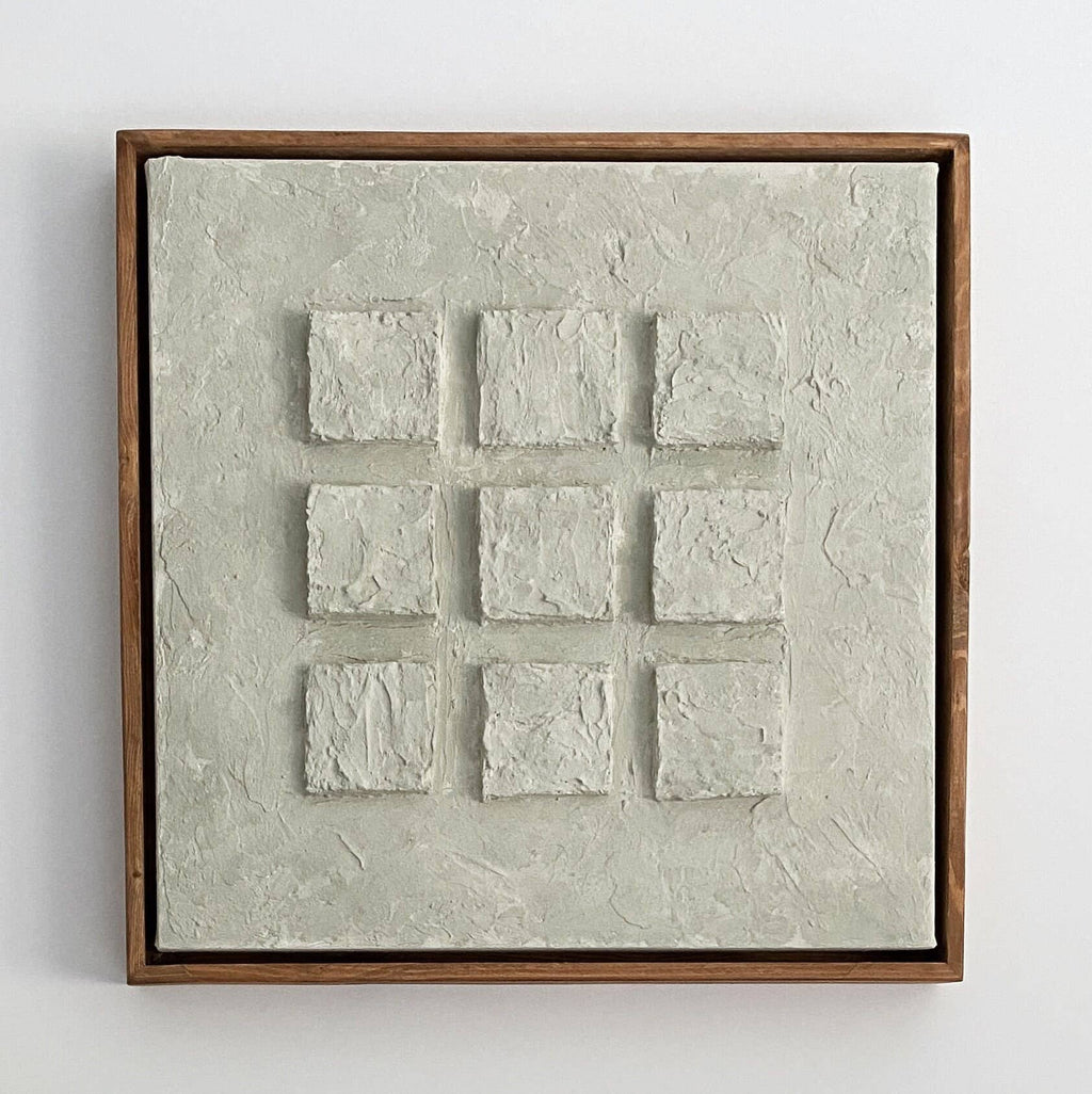 Textured plaster canvas with frame ( has to be pre-ordered )