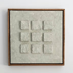 Textured plaster canvas with frame ( has to be pre-ordered )