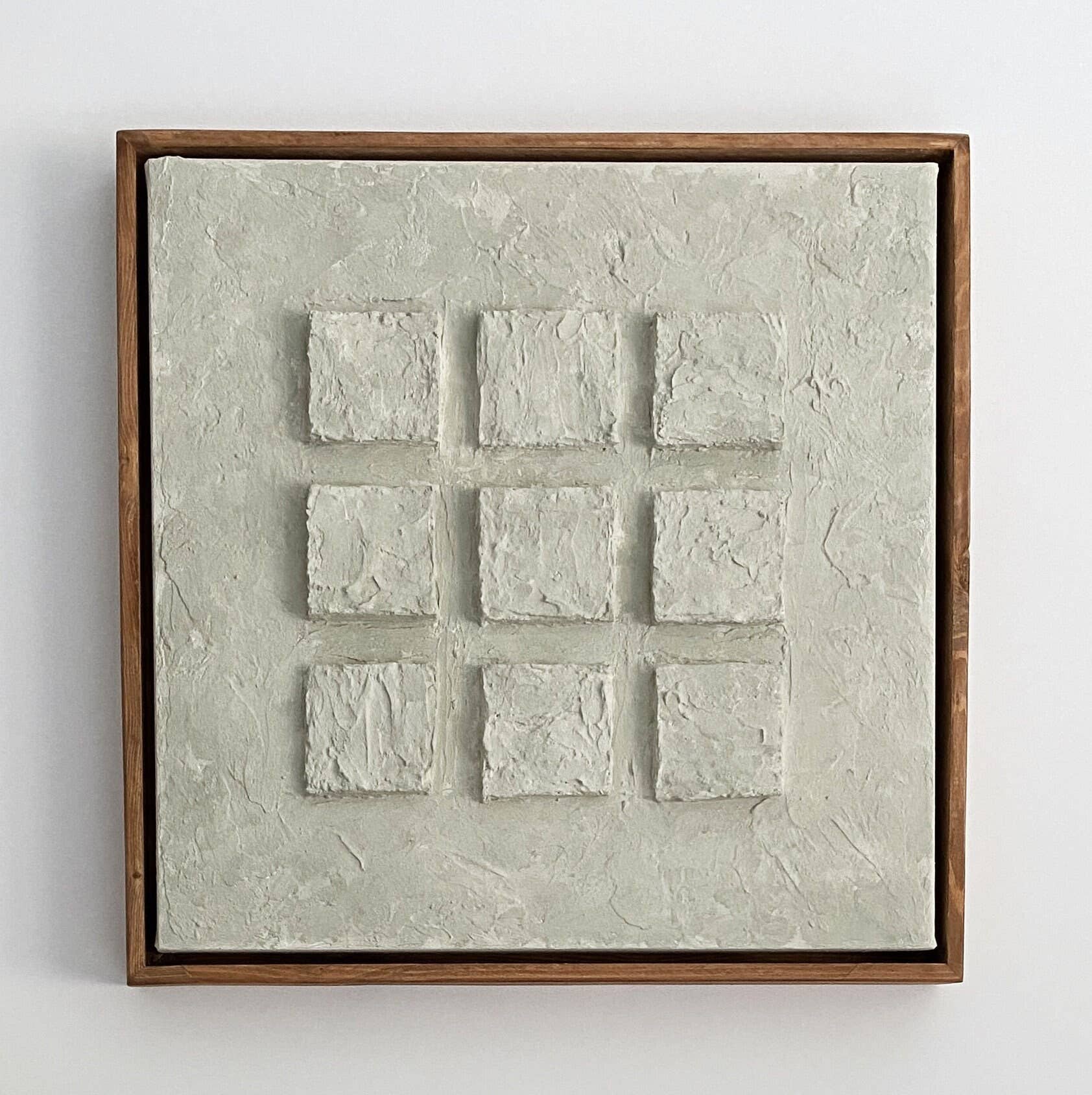 Textured plaster canvas with frame ( has to be pre-ordered )