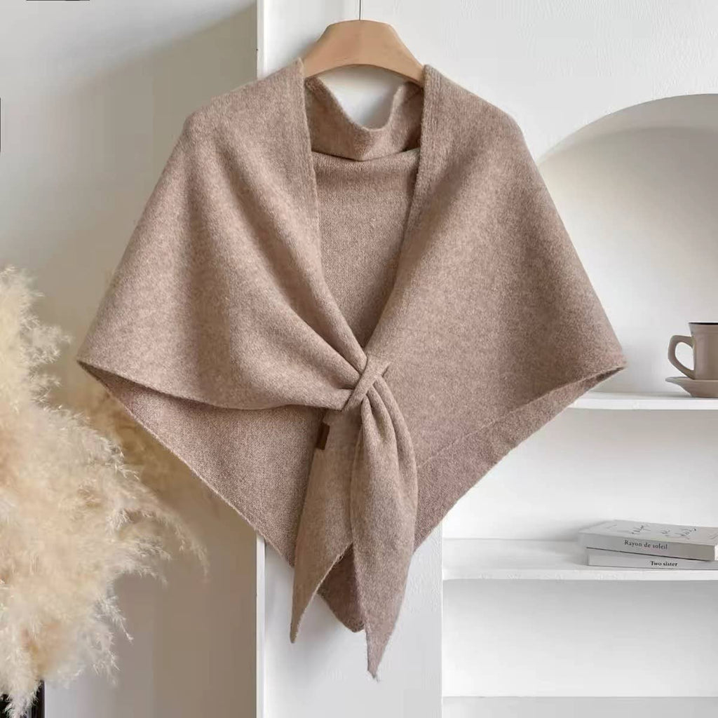Silrenza Global Inc - Cashmere-Feel Triangle Shawl – Oversized Cozy Wrap Scarf