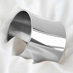 Blueyejewlery - Wide Figure Cuffs - Tarnish-free Statement Cuff Bracelets