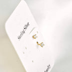Blueyejewelry - Sterling Silver Front Back Circle Ear Jacket - CZ Earrings