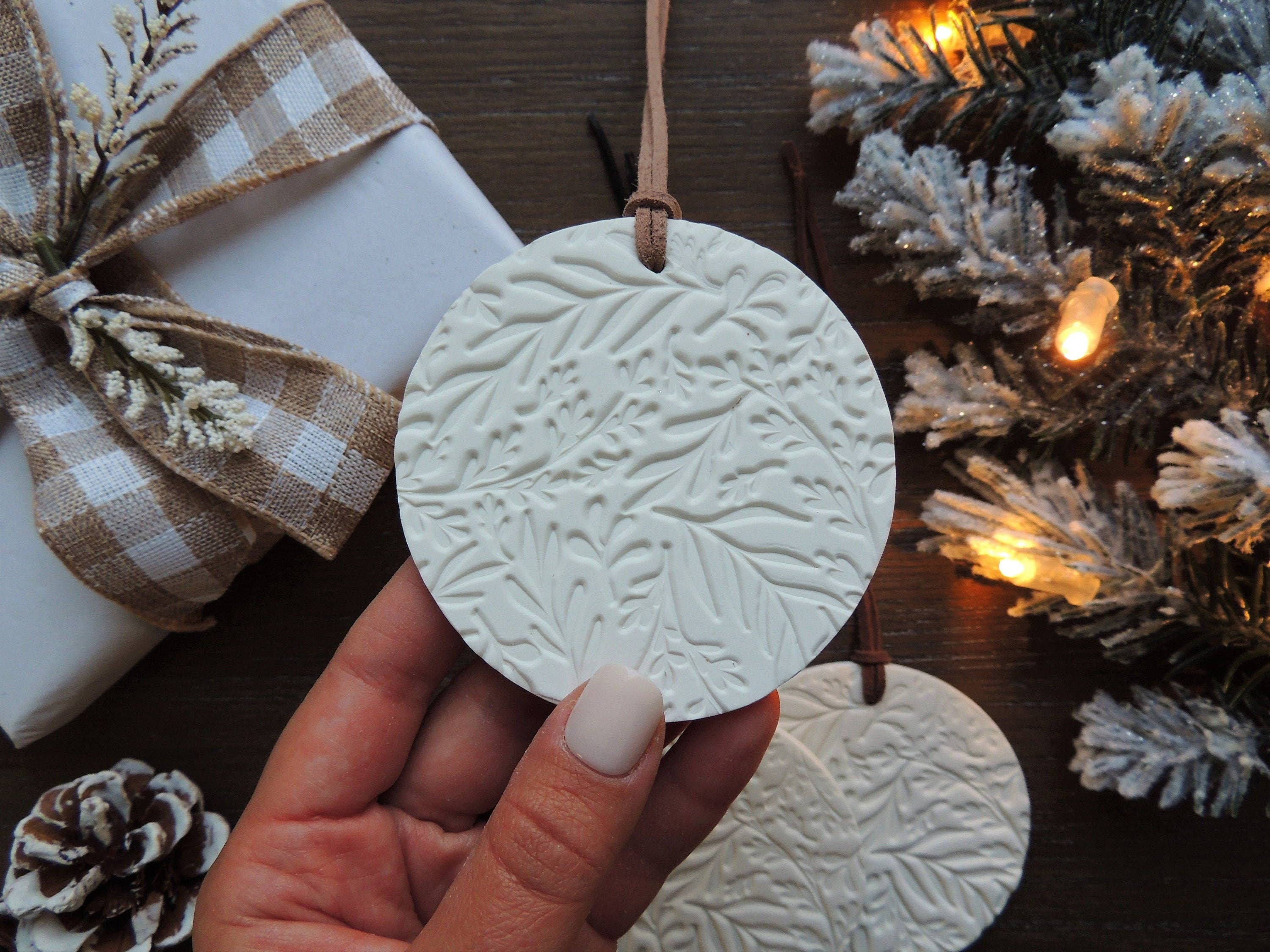 Scandinavian Christmas Ornament - Leaves. Tan and Brown*