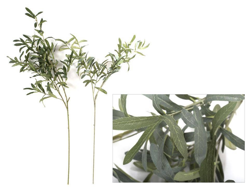 Truu Design Artificial Olive Foliage Branch, 39"