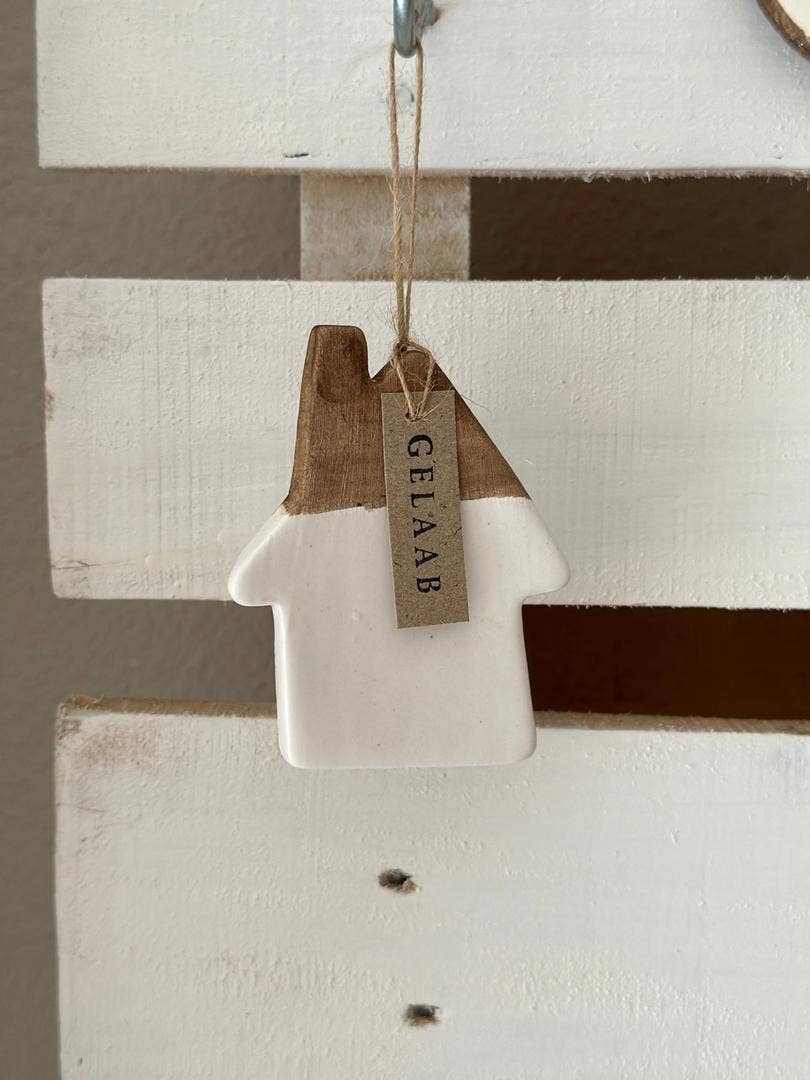 Handmade Ceramic House Ornament