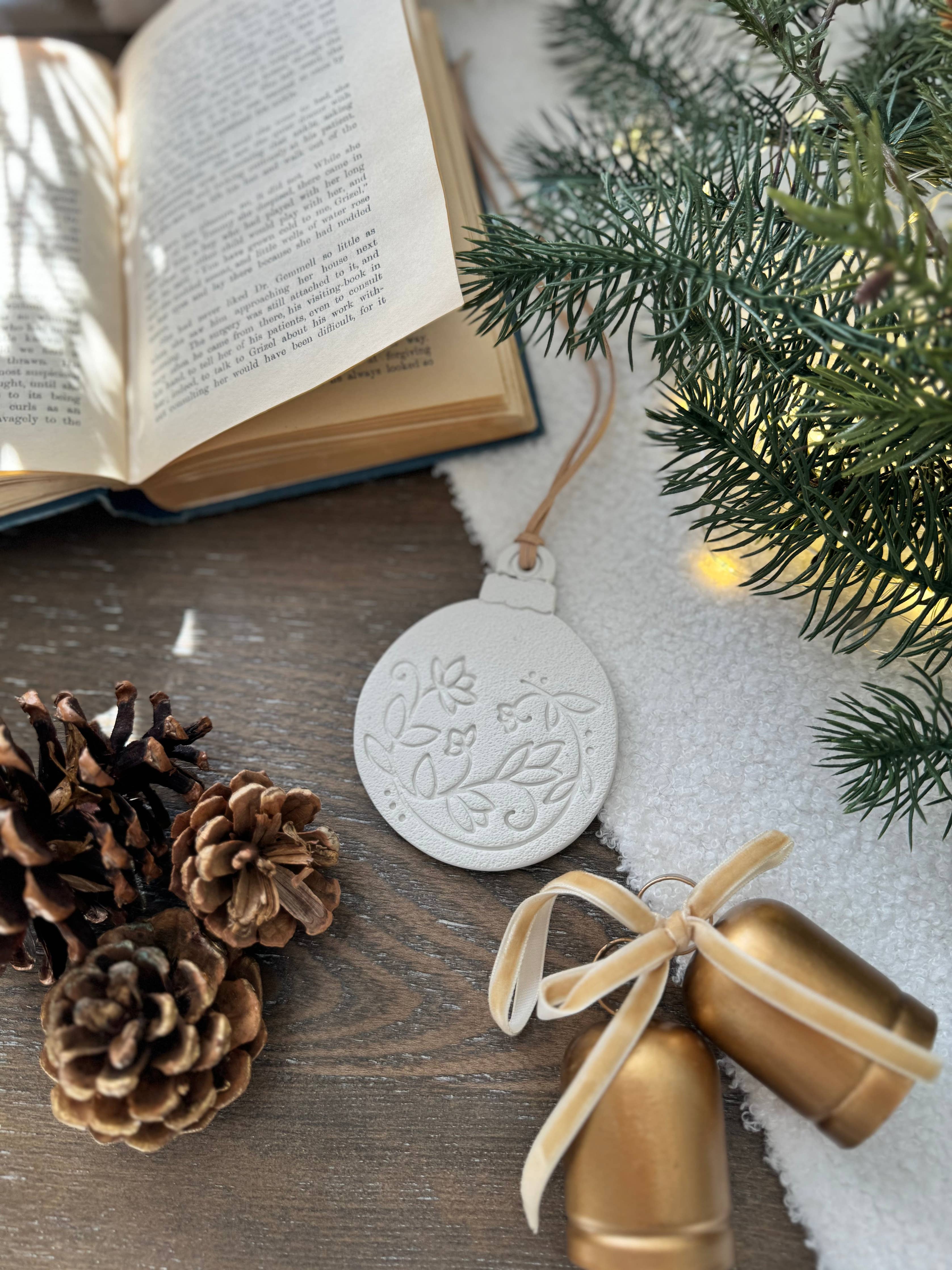 Scandinavian Flower Bauble Ornament