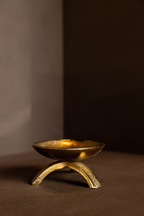 Luxe B Co- Brass Inspired Tripod Pillar Candle Holder