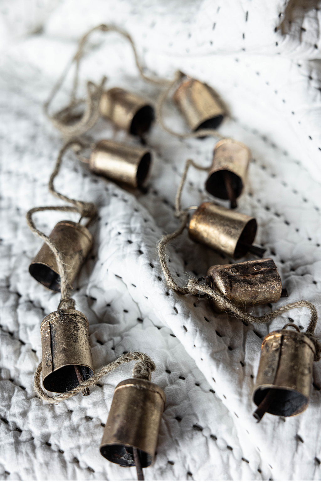 Barrel Iron Inspired Bell Holiday Hanging Garland
