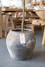 Atelier Black Vintage Olive Tree Pot Vase