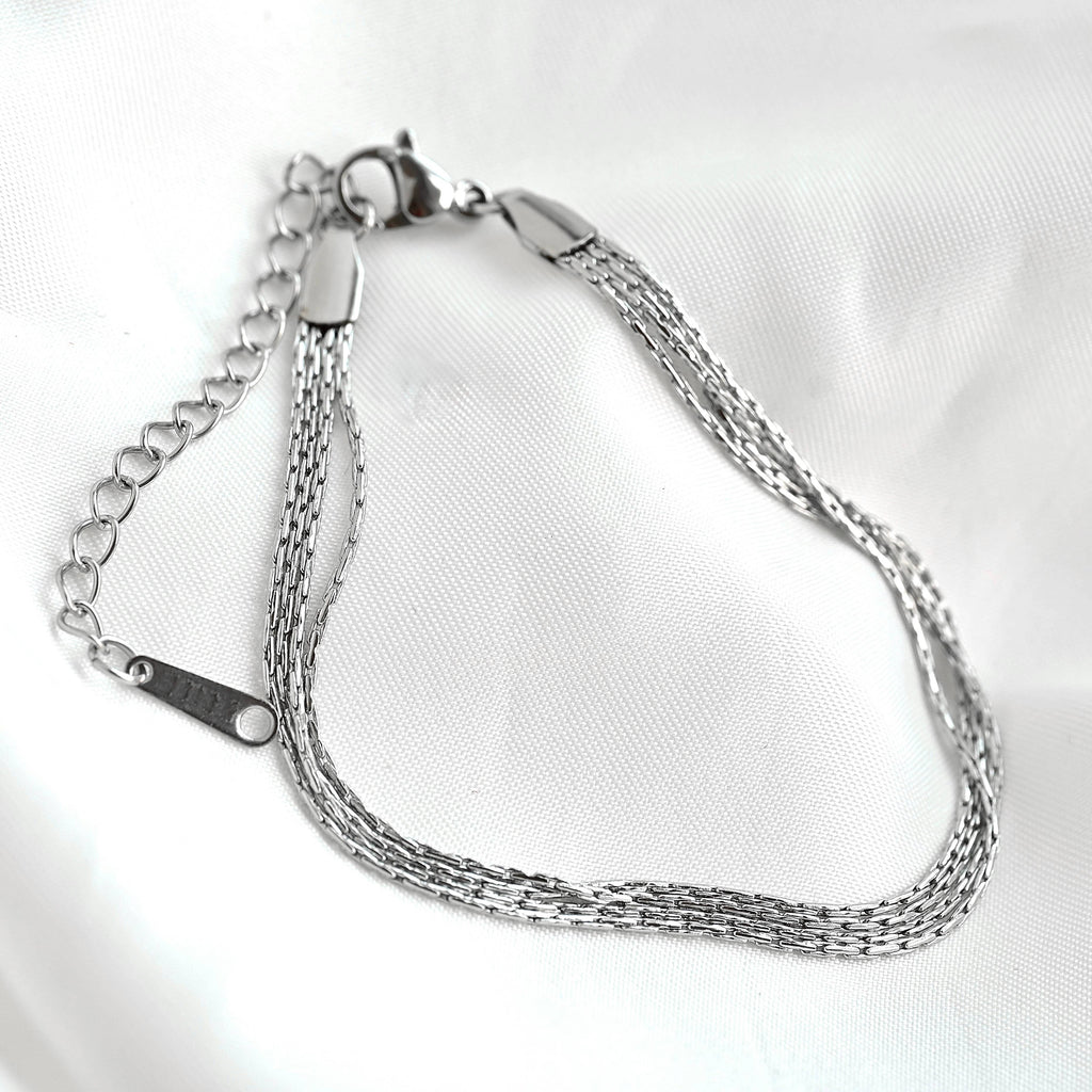 Layered Chain Bracelet - Shimmering 4-layered Bracelet