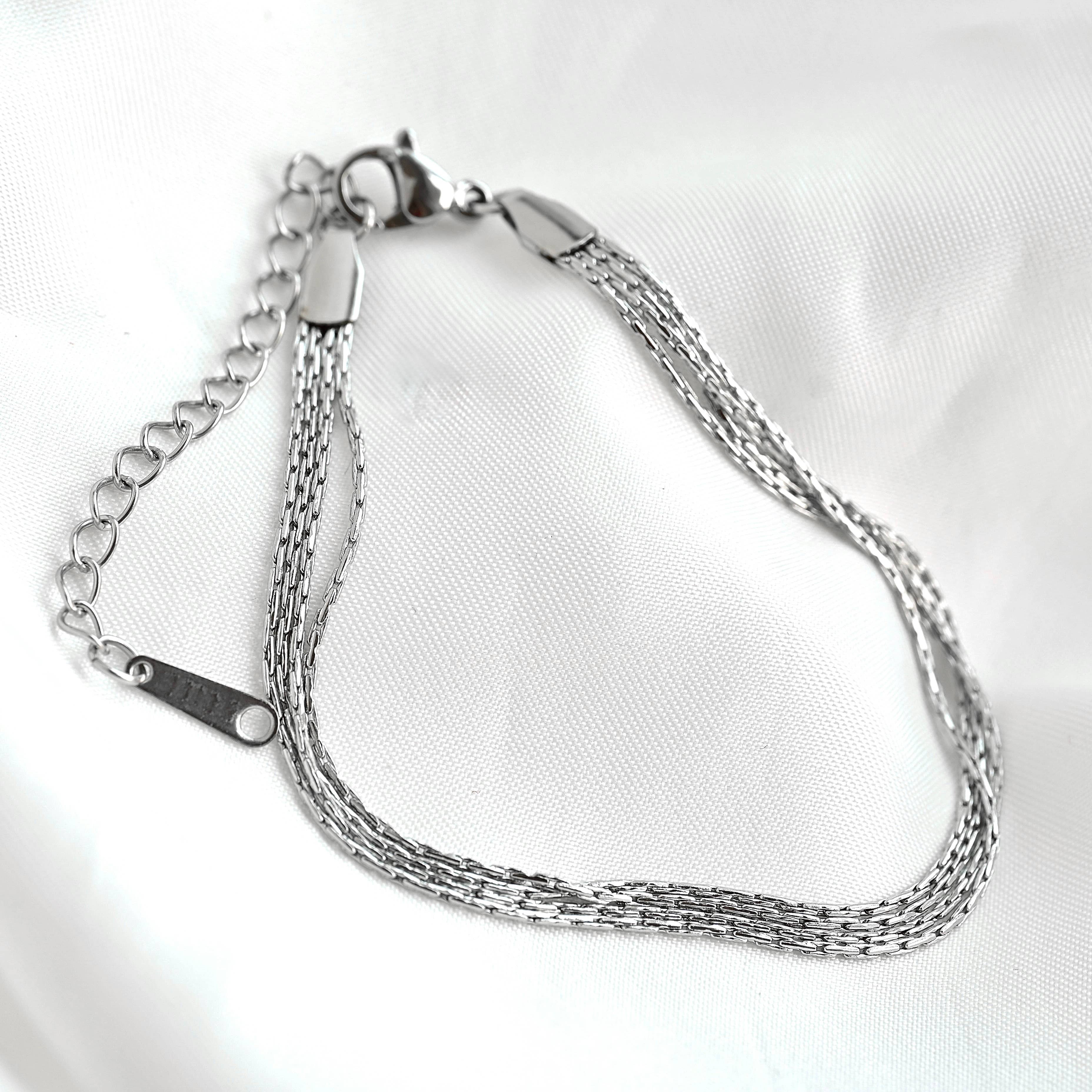 Layered Chain Bracelet - Shimmering 4-layered Bracelet