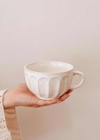 The Large Fluted Ceramic Mug